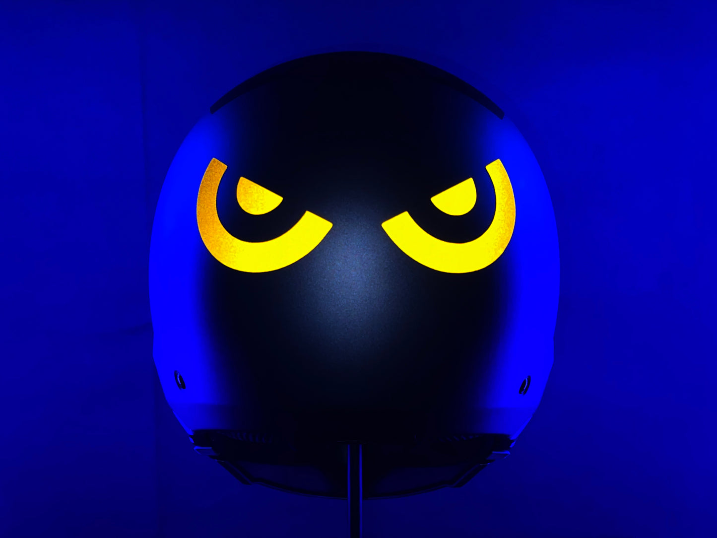 Valueviz Reflective Die Cut Evil Eyes (Design 1) Motorcycle Helmet Stickers