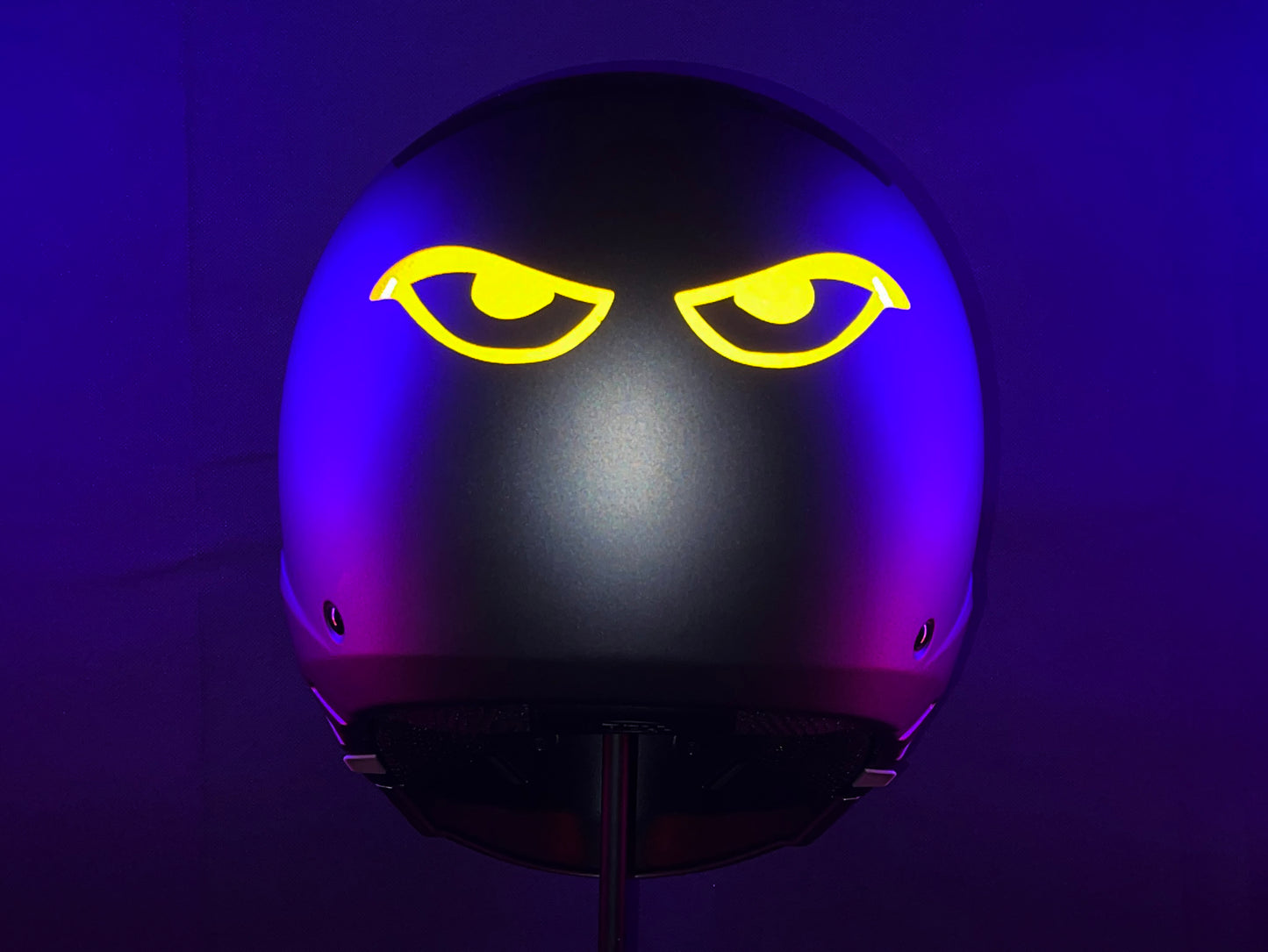 Valueviz Reflective Die Cut Evil Eyes (Design 14) Motorcycle Helmet Stickers