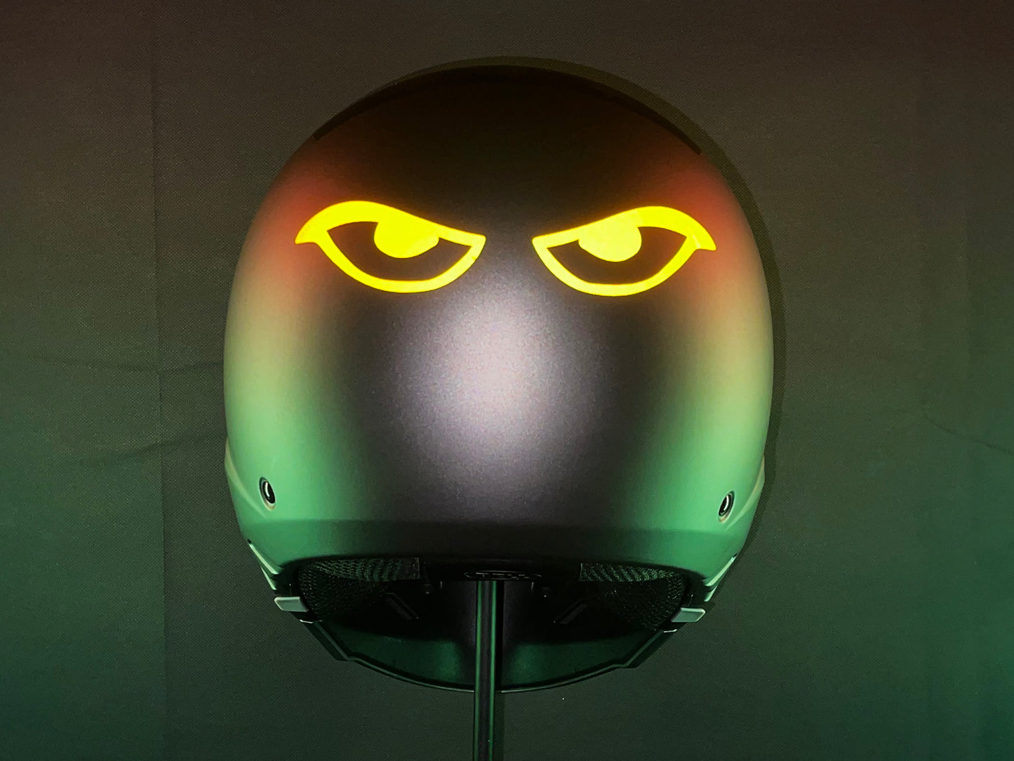 Valueviz Reflective Die Cut Evil Eyes (Design 14) Motorcycle Helmet Stickers