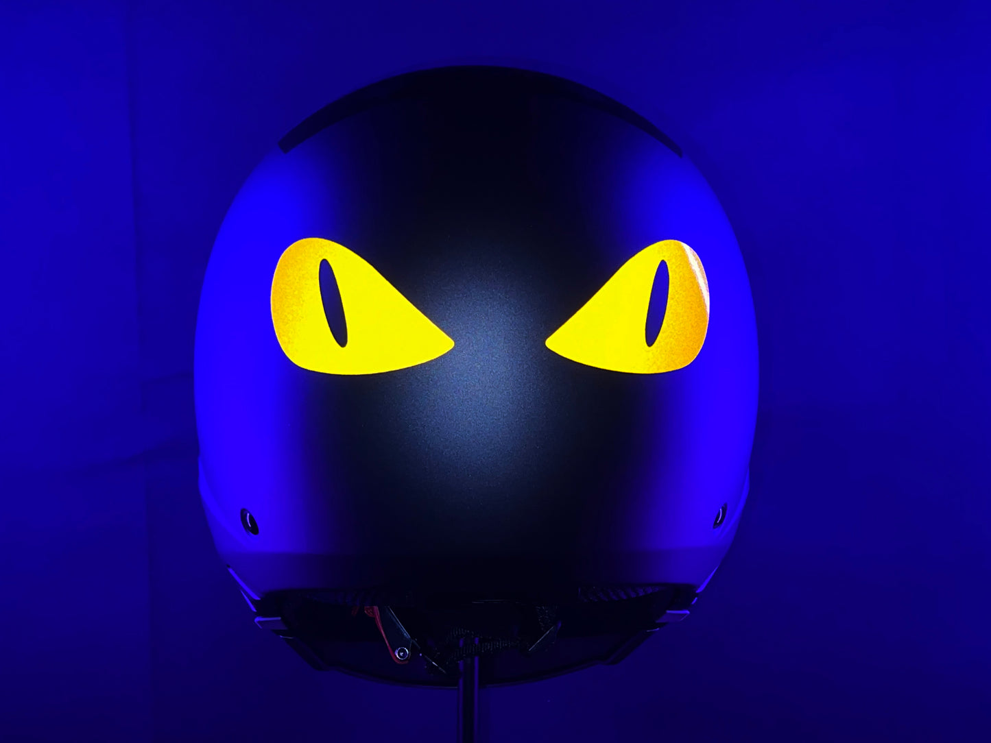 Valueviz Reflective Die Cut Evil Eyes (Design 5) Motorcycle Helmet Stickers