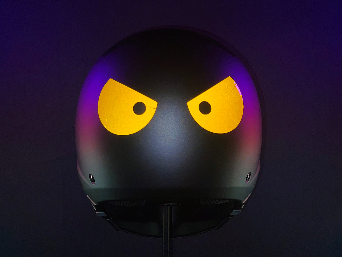 Valueviz Reflective Die Cut Evil Eyes (Design 8) Motorcycle Helmet Stickers