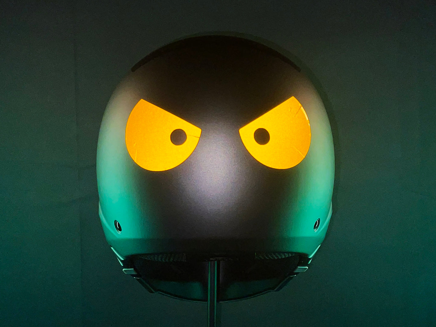 Valueviz Reflective Die Cut Evil Eyes (Design 8) Motorcycle Helmet Stickers