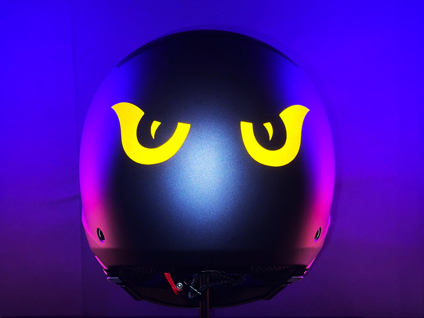Valueviz Reflective Die Cut Evil Eyes (Design 9) Motorcycle Helmet Stickers