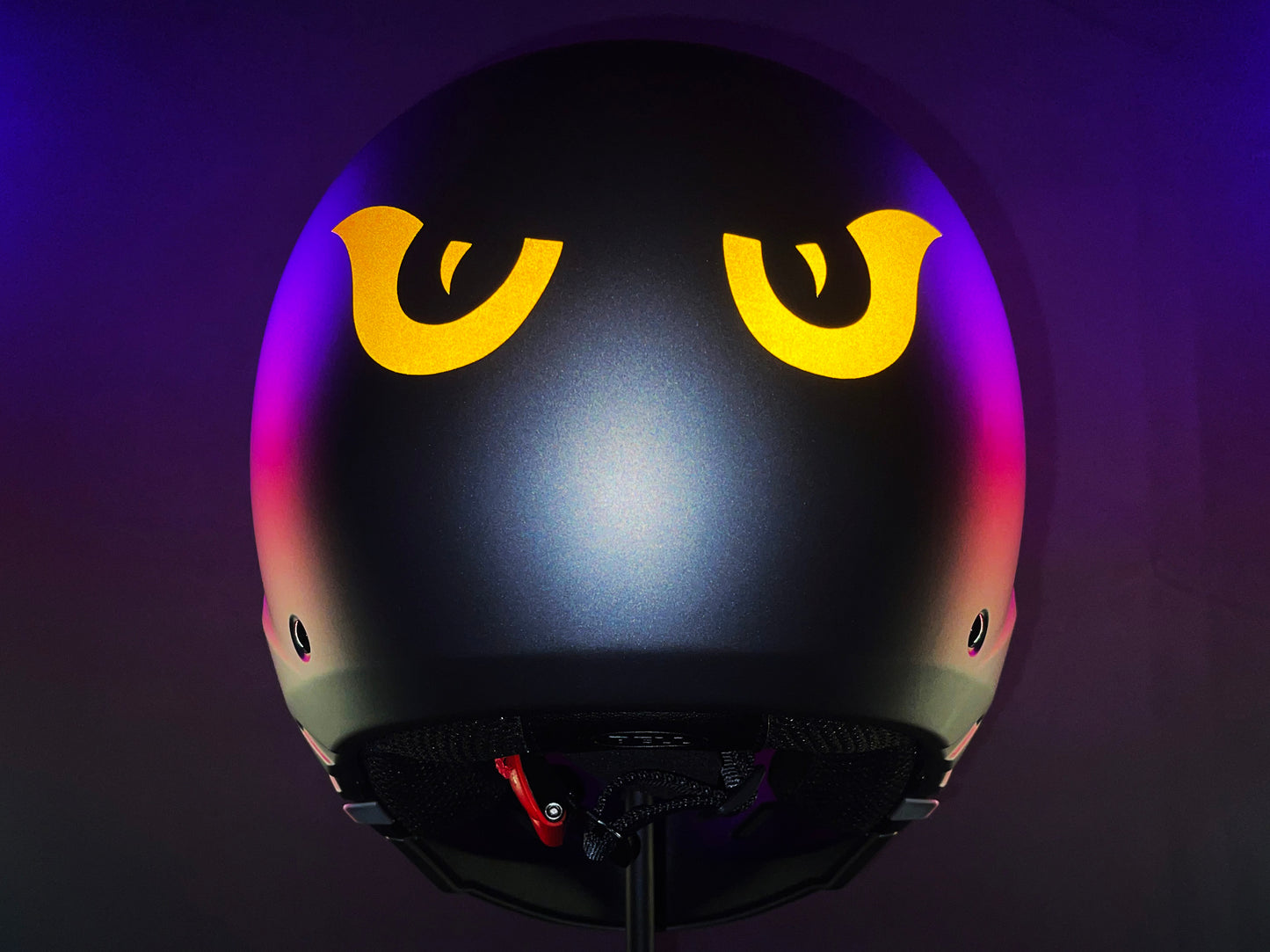 Valueviz Reflective Die Cut Evil Eyes (Design 9) Motorcycle Helmet Stickers