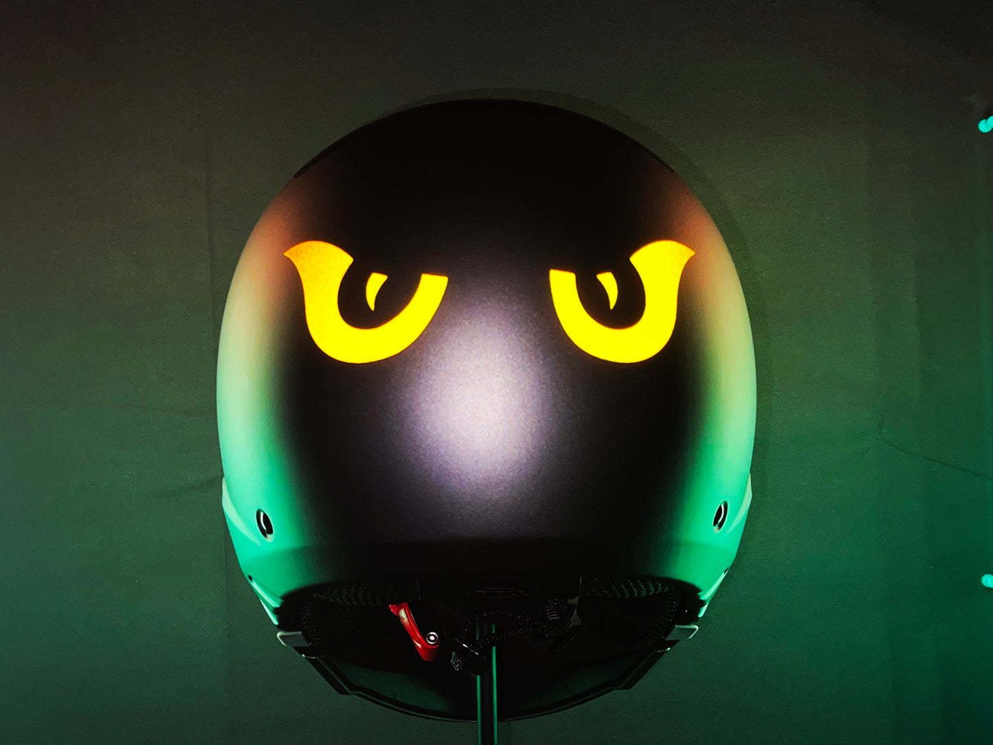 Valueviz Reflective Die Cut Evil Eyes (Design 9) Motorcycle Helmet Stickers