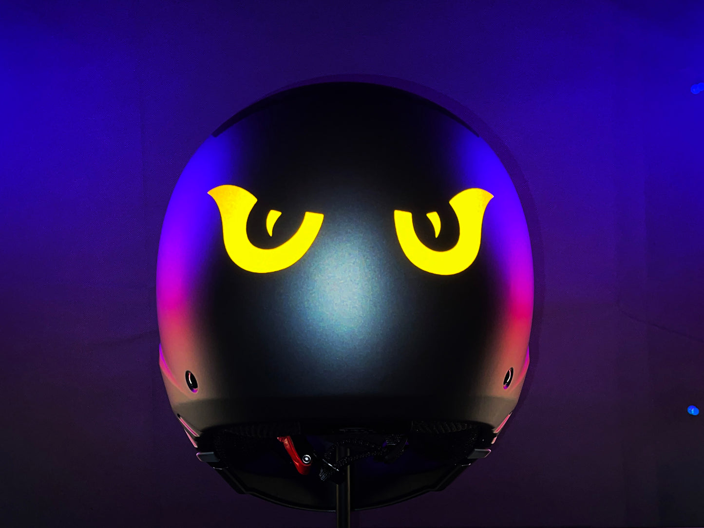 Valueviz Reflective Die Cut Evil Eyes (Design 9) Motorcycle Helmet Stickers