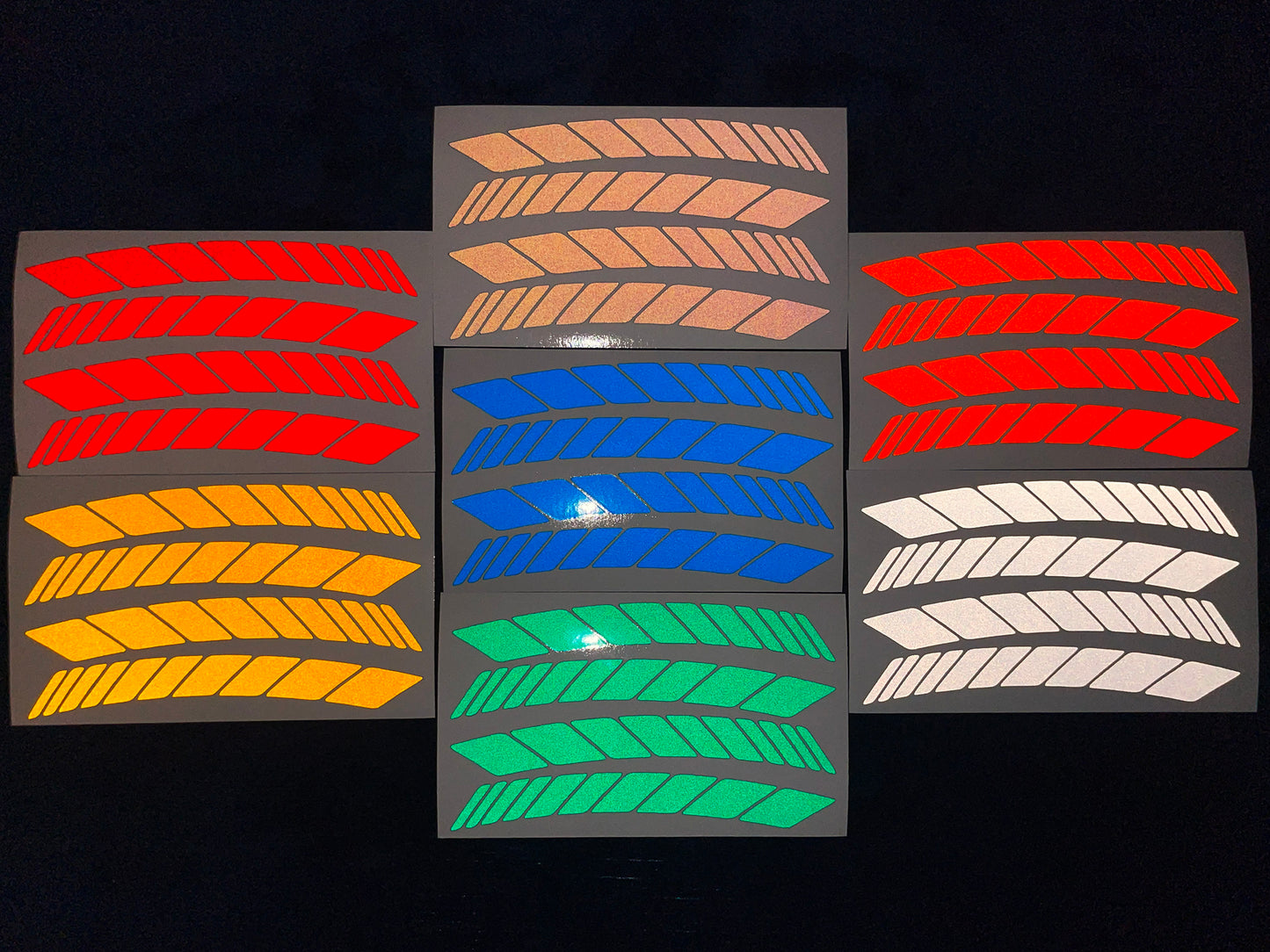 Valueviz Reflective Racing Stripe Wheel Rim Stickers