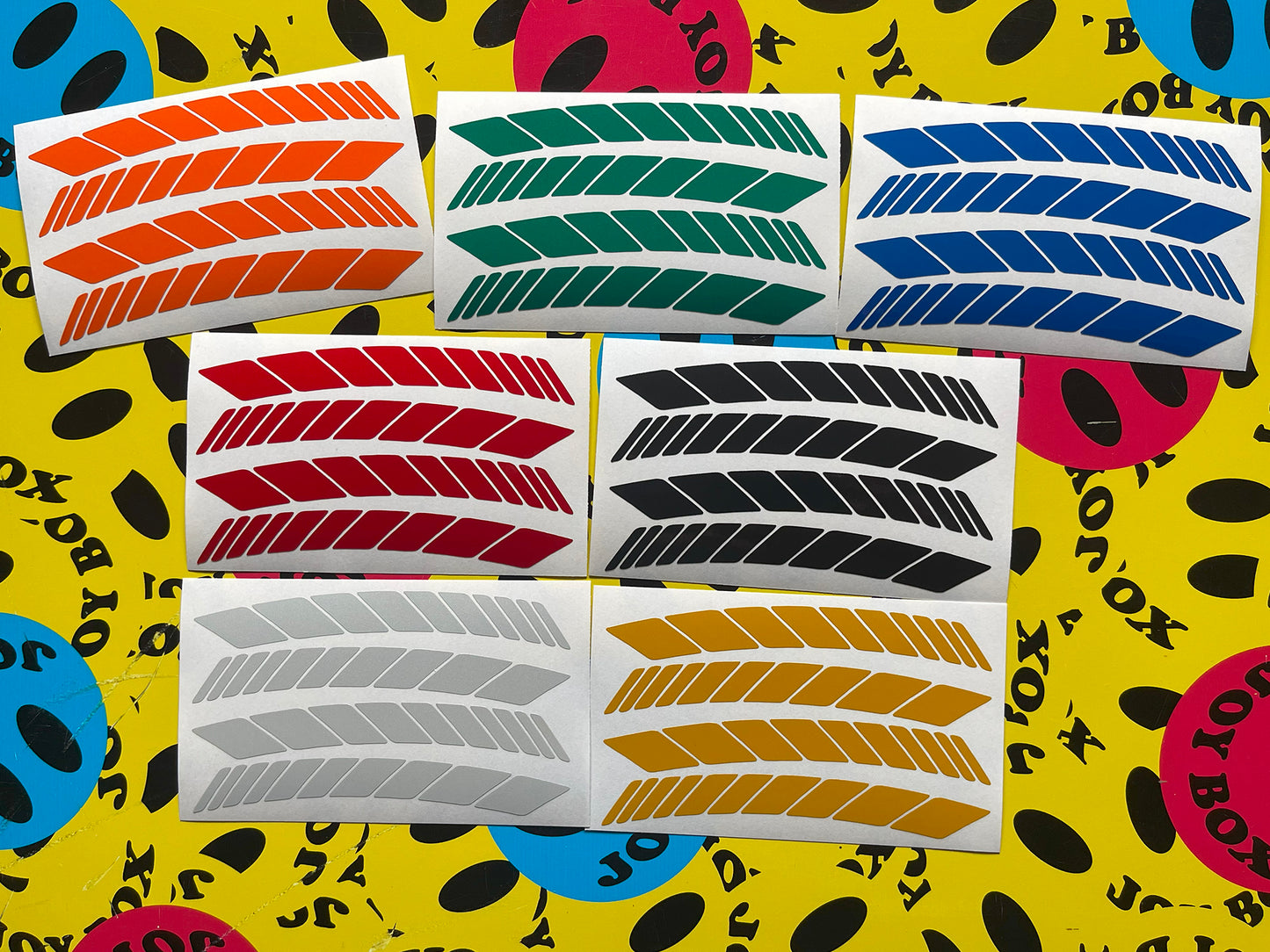 Valueviz Reflective Racing Stripe Wheel Rim Stickers