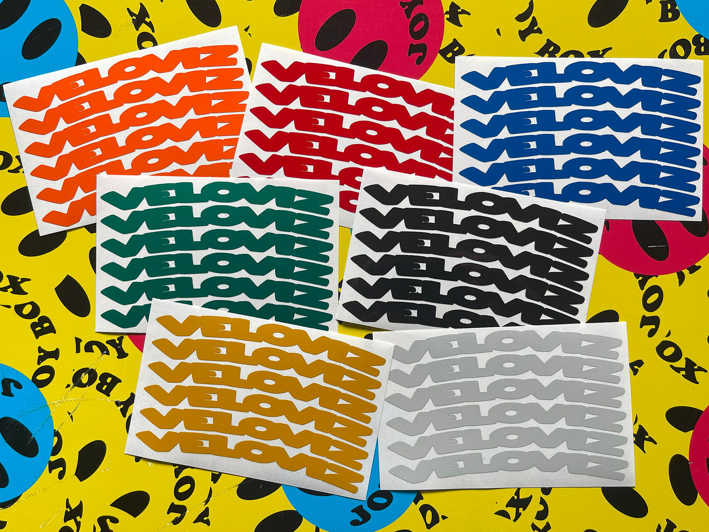Valueviz Reflective Text Wheel Rim Stickers