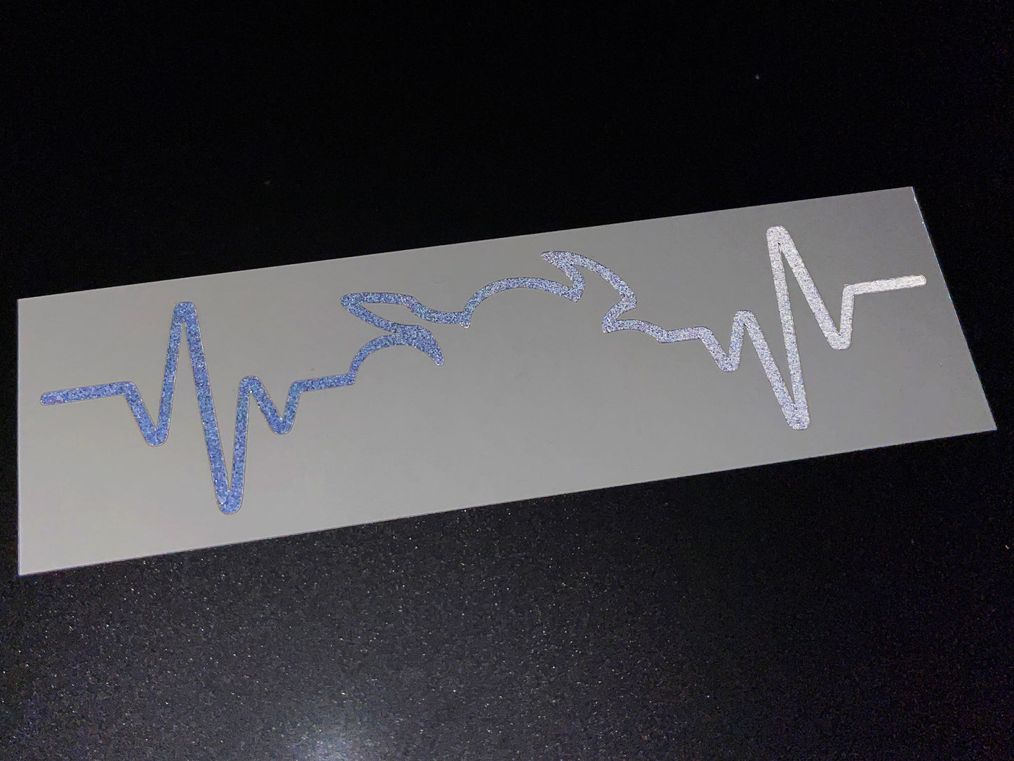 Valueviz Reflective Motorcycle Heartbeat Sticker