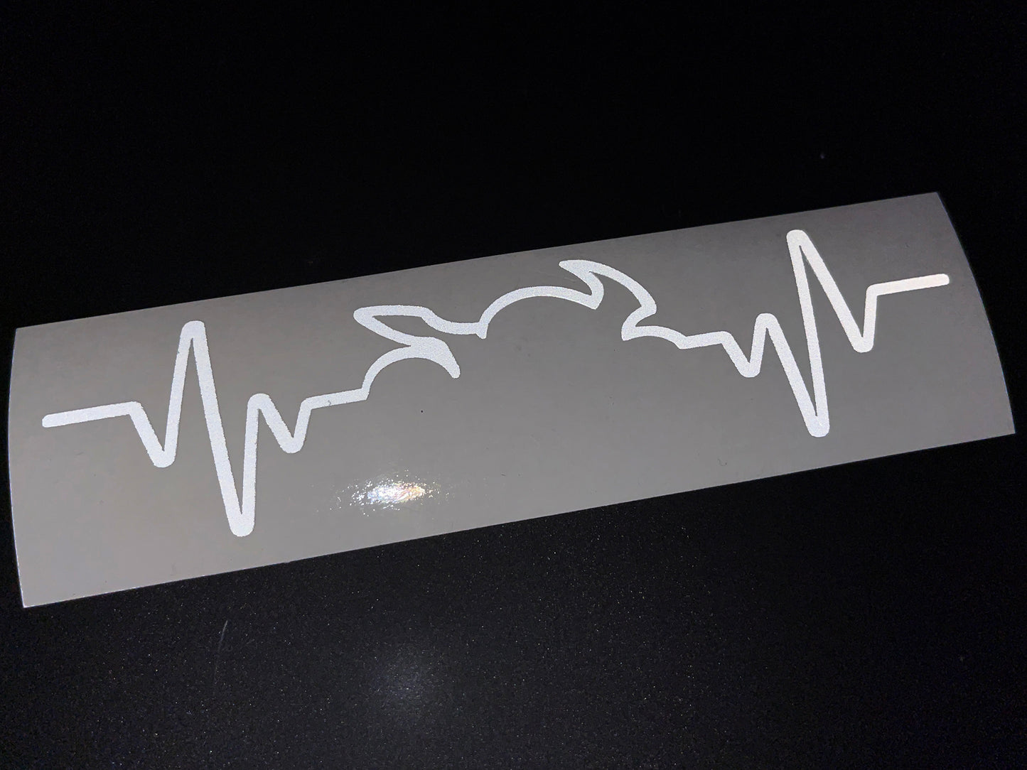 Valueviz Reflective Motorcycle Heartbeat Sticker