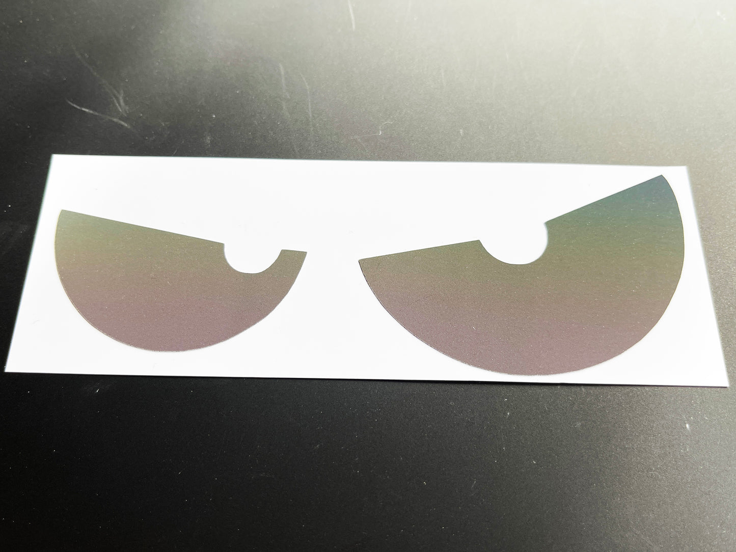 Reflective Rainbow Bright Evil Eyes Motorcycle Helmet Stickers Design 4