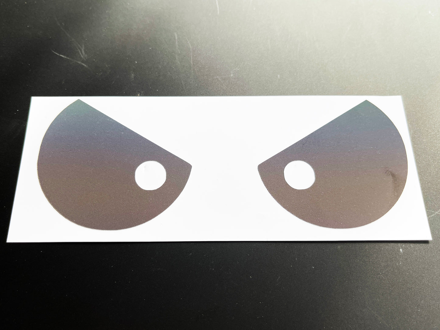 Reflective Rainbow Bright Evil Eyes Motorcycle Helmet Stickers Design 8