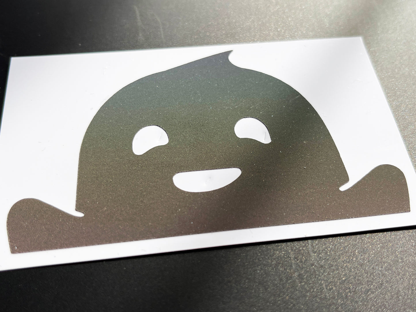 Reflective Rainbow Bright Peeping Ghost Motorcycle Helmet Stickers
