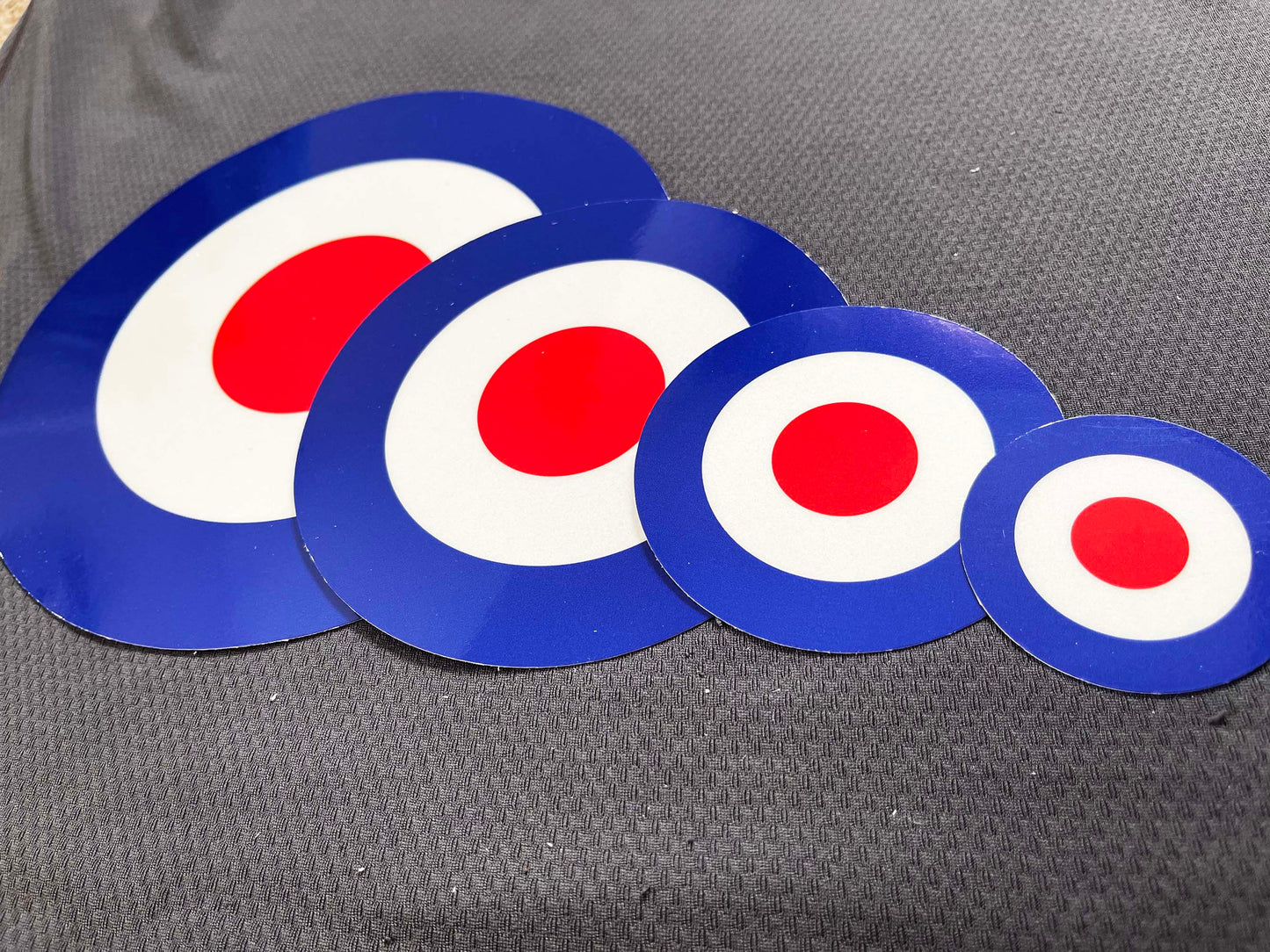 Reflective Mod Rocker Roundel Scooter Stickers