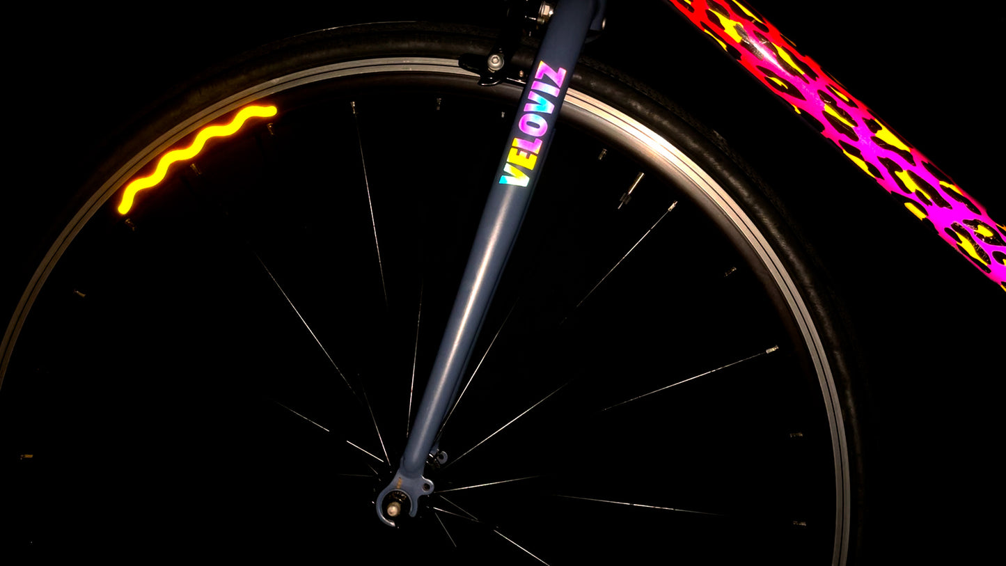 Valueviz Reflective Waves Wheel Rim Stickers