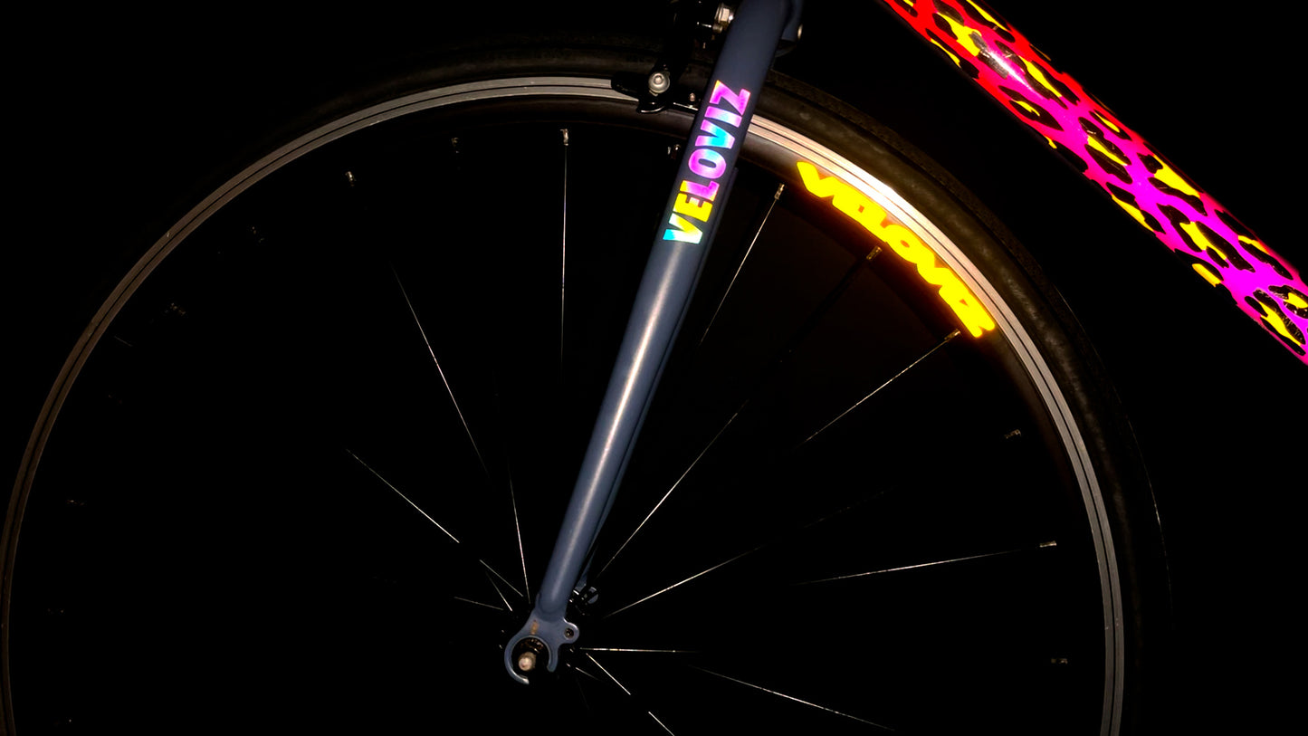 Valueviz Reflective Text Wheel Rim Stickers