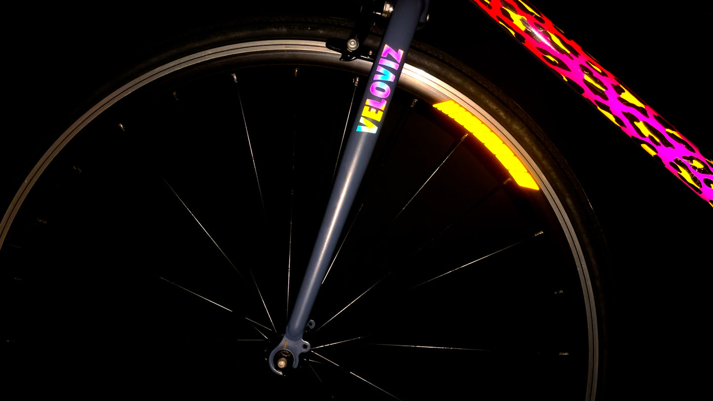 Valueviz Reflective Racing Stripe Wheel Rim Stickers