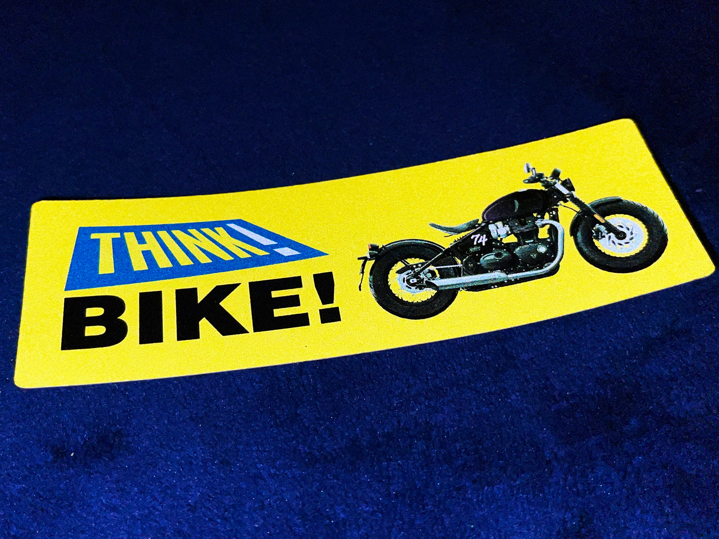 Think Bike Reflective Sticker - Two Wheels Tommy Bobber