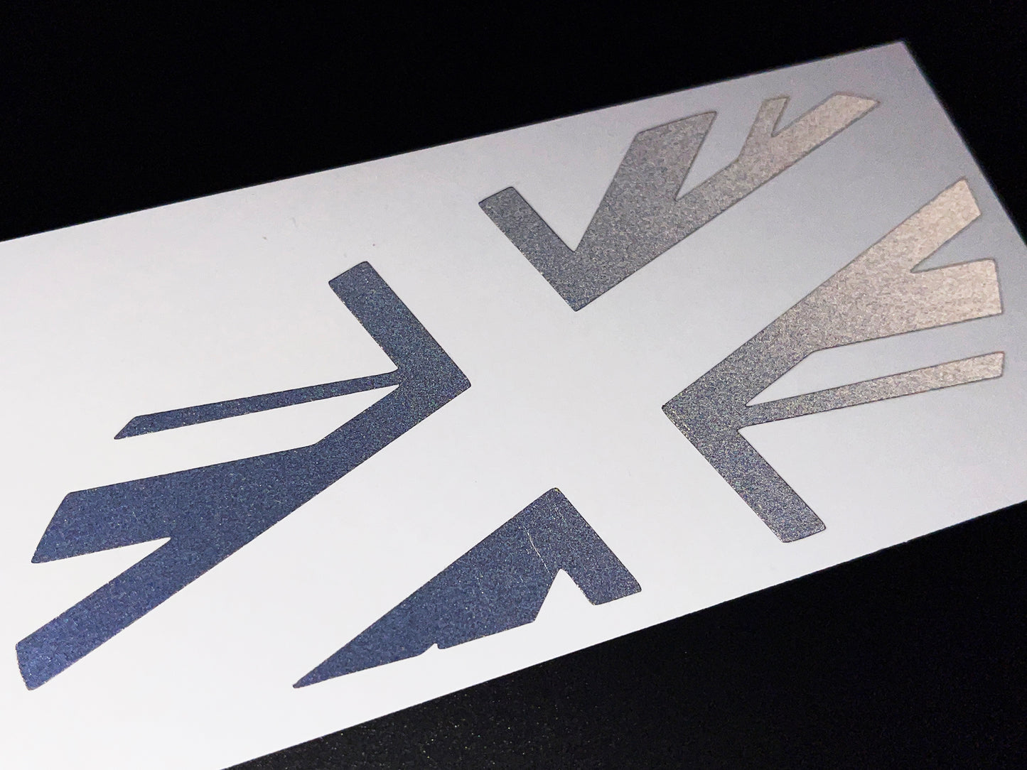 Veloviz Reflective Union Jack Tank Stickers for Triumph Bobber - TFC A