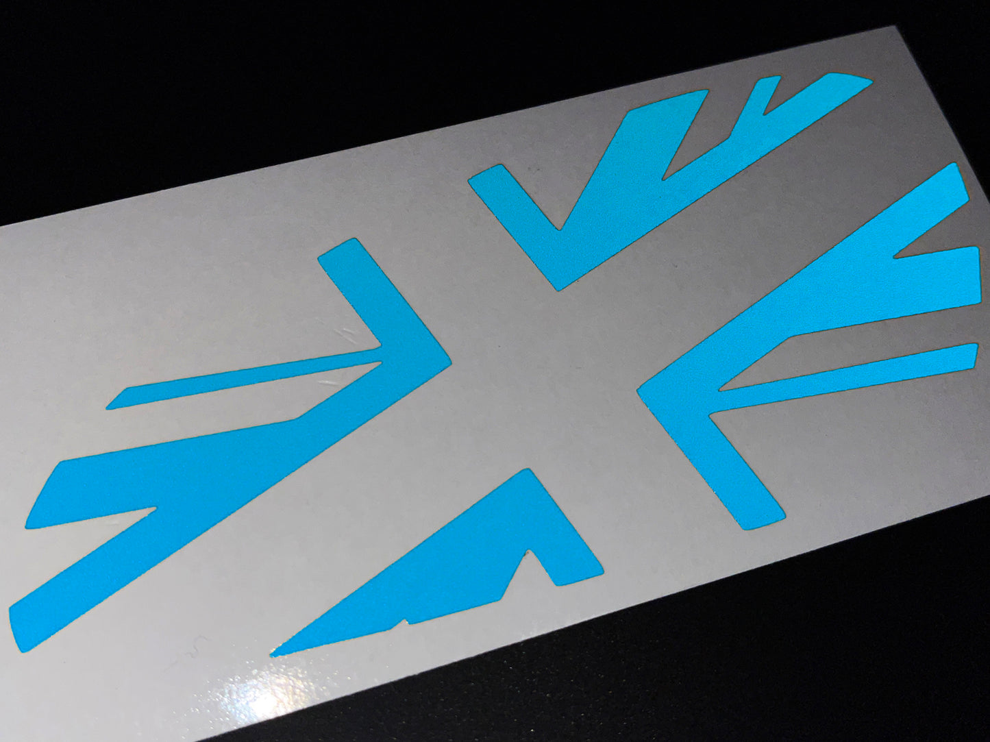 Veloviz Reflective Union Jack Tank Stickers for Triumph Bobber - TFC A