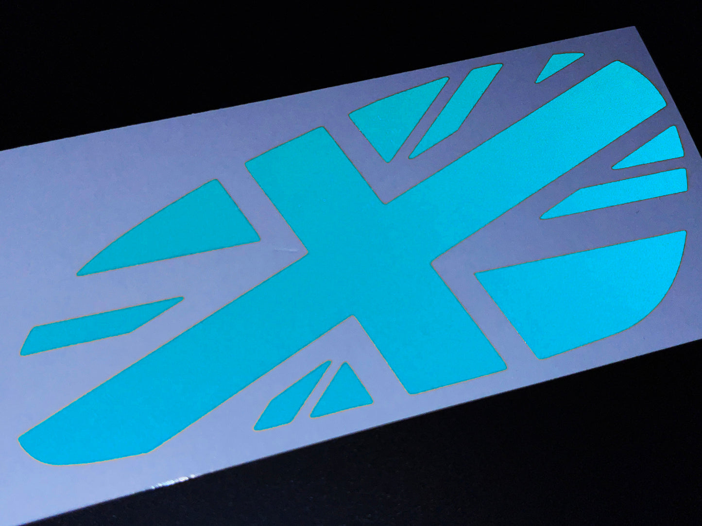 Veloviz Reflective Union Jack Tank Stickers for Triumph Bobber - TFC C