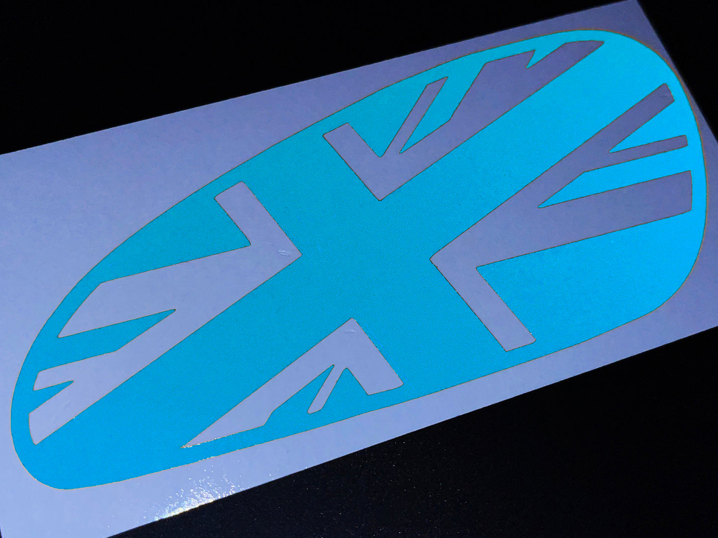 Veloviz Reflective Union Jack Tank Stickers for Triumph Bobber - TFC D