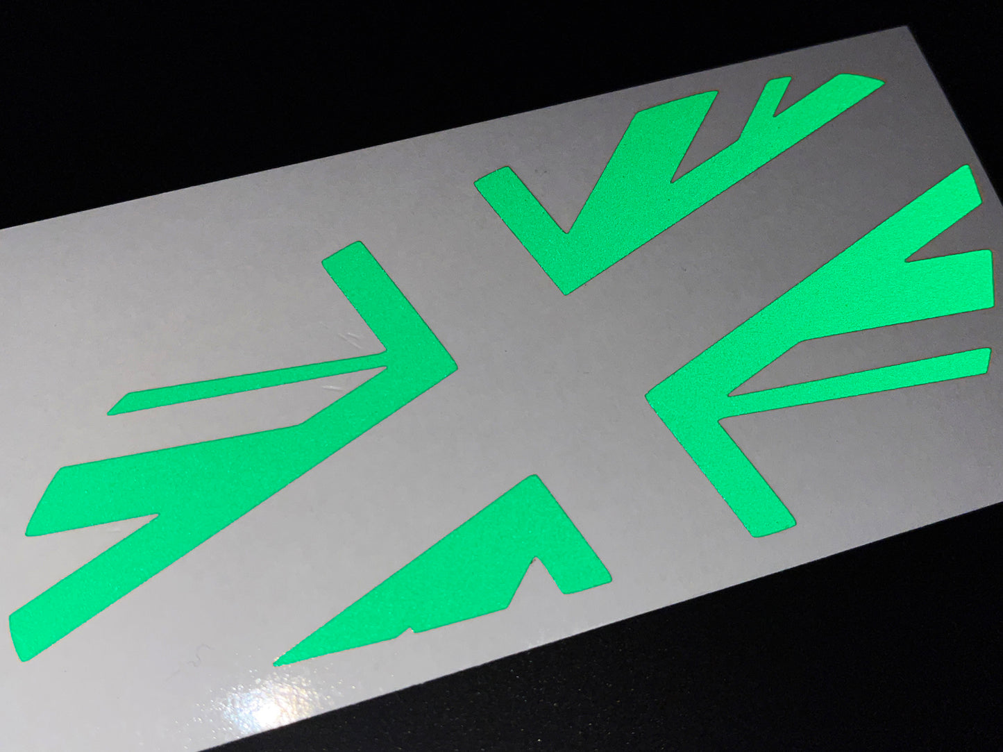Veloviz Reflective Union Jack Tank Stickers for Triumph Bobber - TFC A