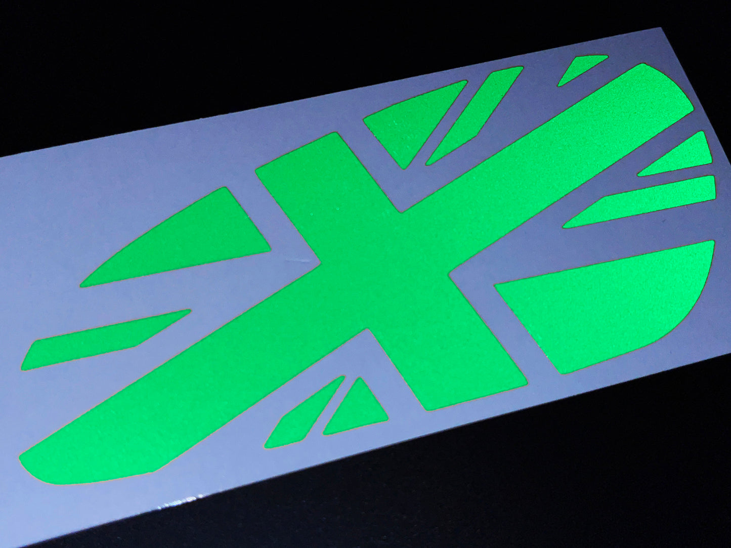 Veloviz Reflective Union Jack Tank Stickers for Triumph Bobber - TFC C