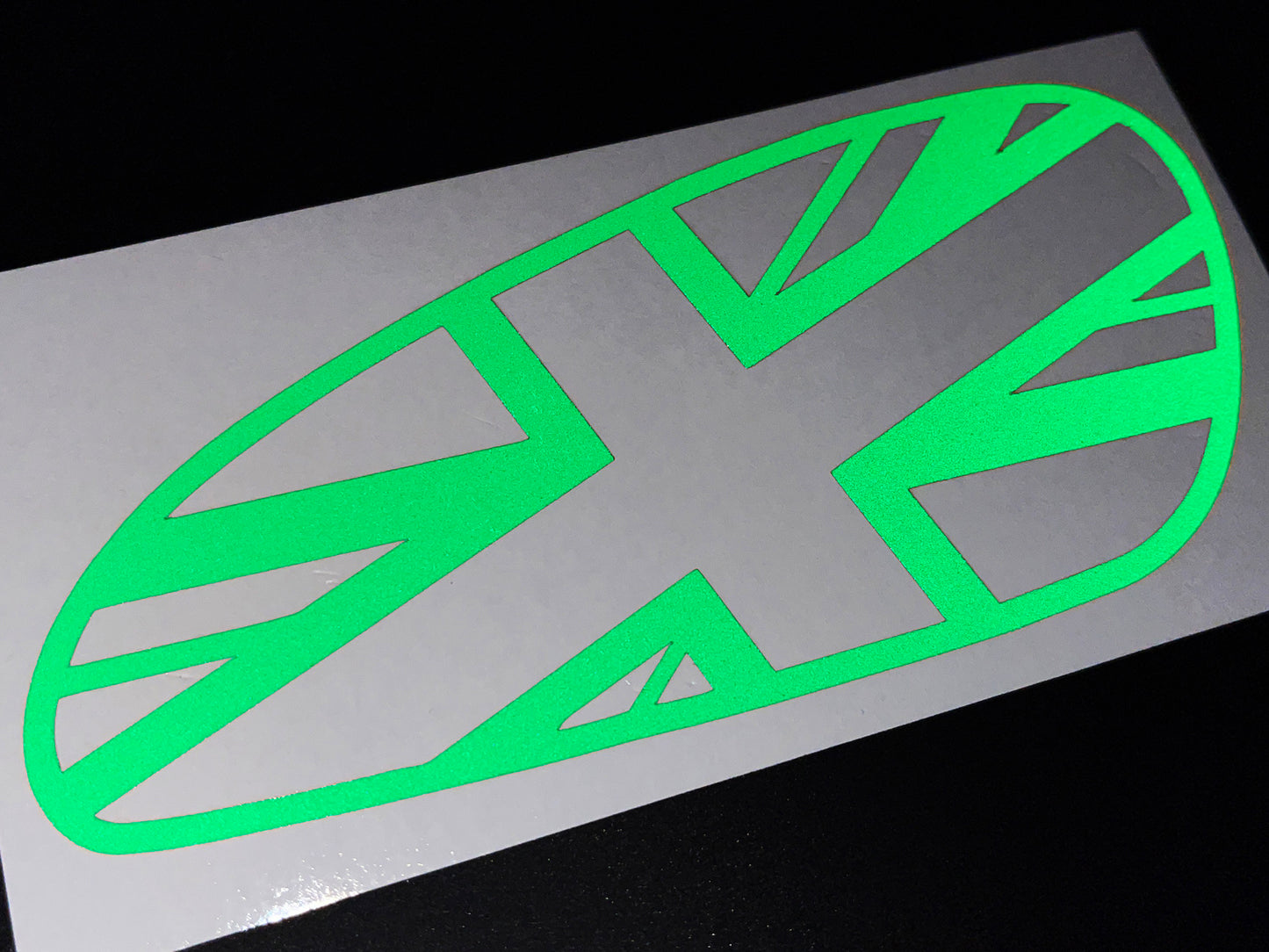 Veloviz Reflective Union Jack Tank Stickers for Triumph Bobber - TFC B