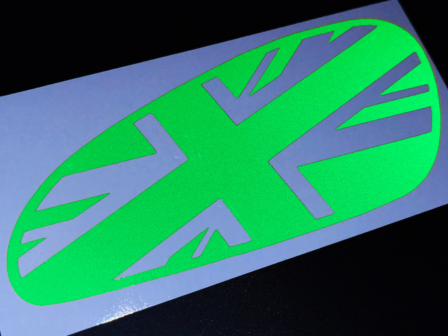 Veloviz Reflective Union Jack Tank Stickers for Triumph Bobber - TFC D