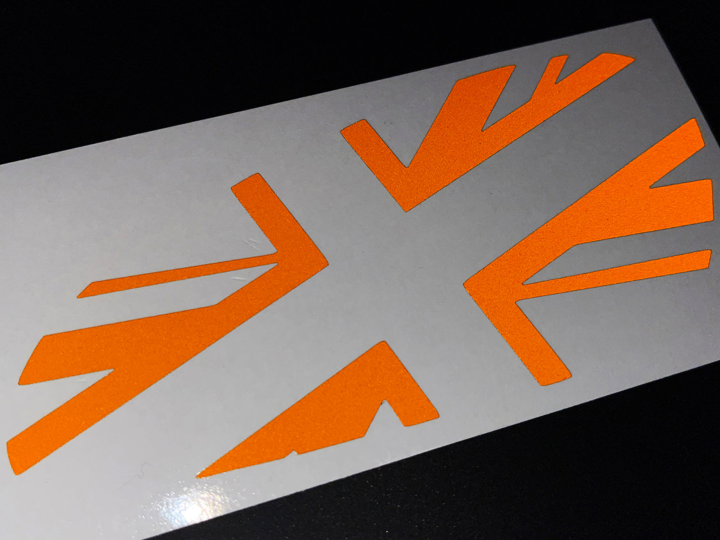 Veloviz Reflective Union Jack Tank Stickers for Triumph Bobber - TFC A
