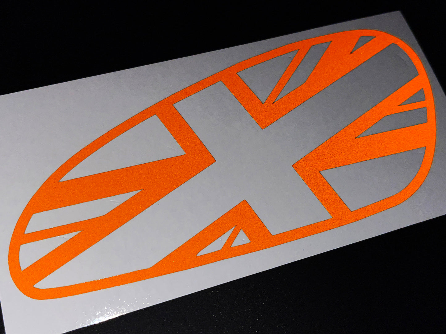 Veloviz Reflective Union Jack Tank Stickers for Triumph Bobber - TFC B