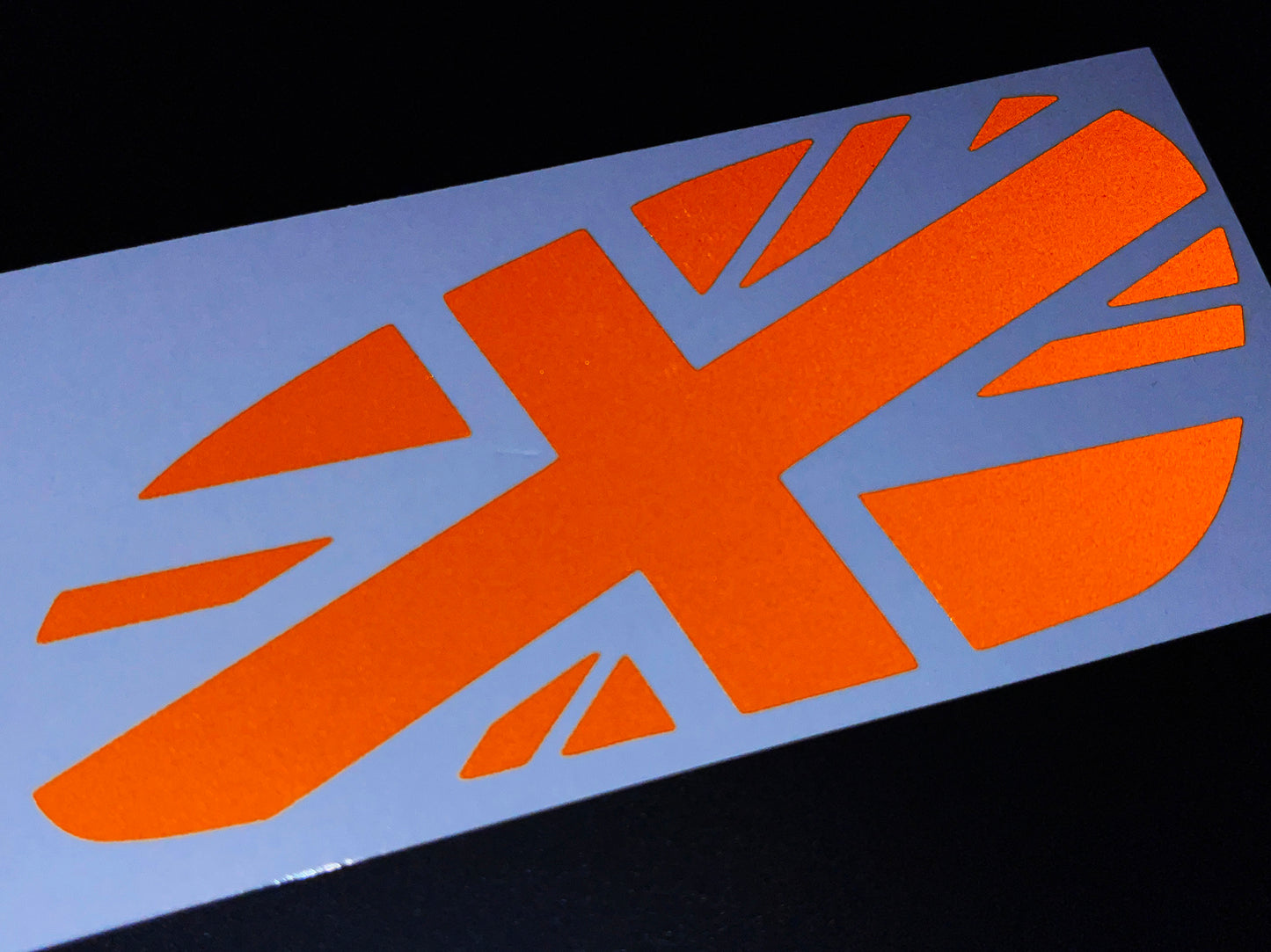 Veloviz Reflective Union Jack Tank Stickers for Triumph Bobber - TFC C