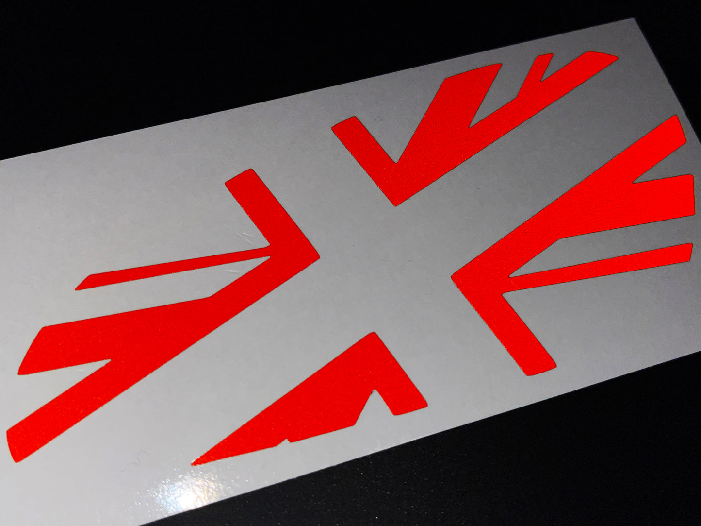 Veloviz Reflective Union Jack Tank Stickers for Triumph Bobber - TFC A