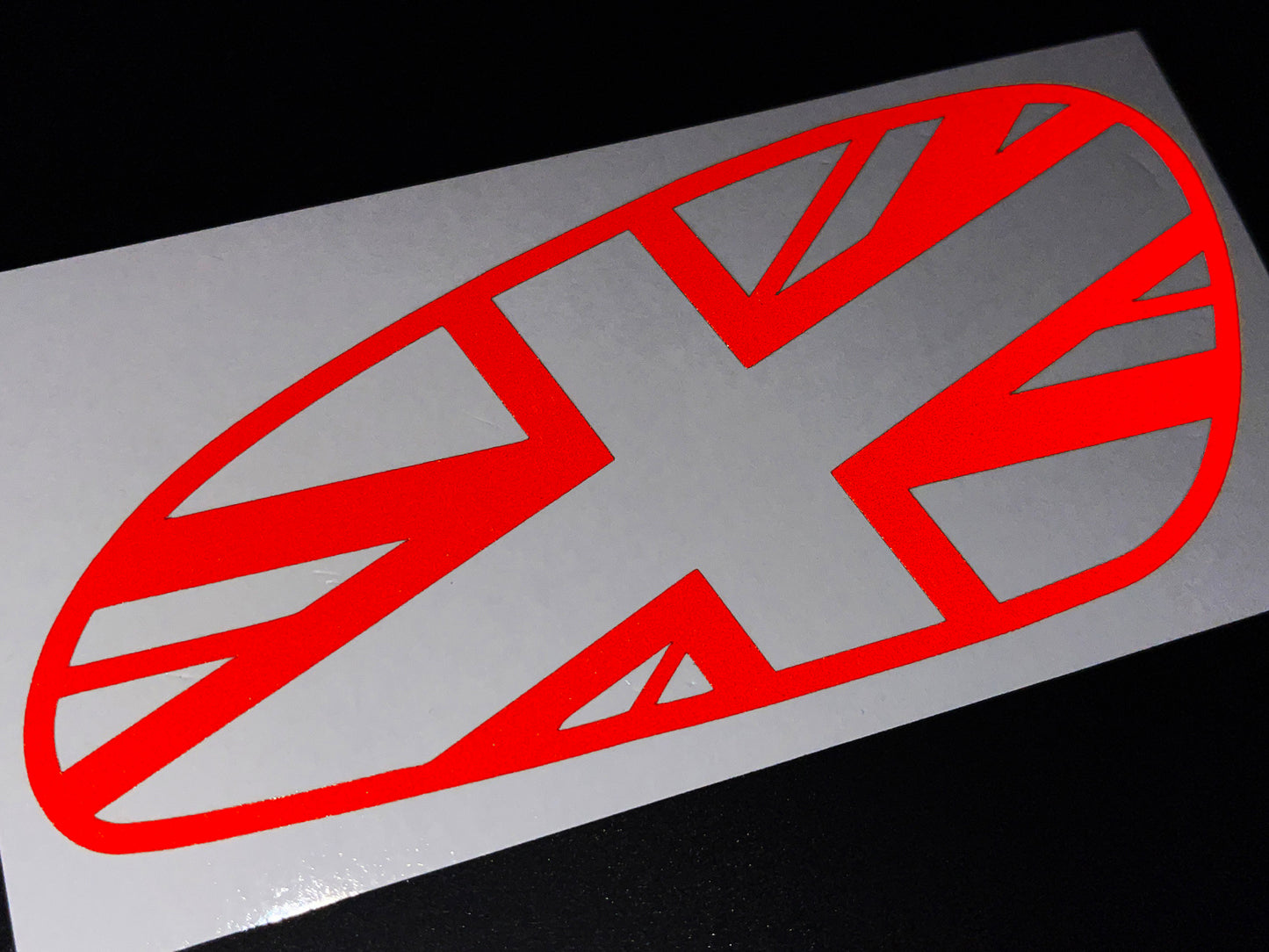 Veloviz Reflective Union Jack Tank Stickers for Triumph Bobber - TFC B