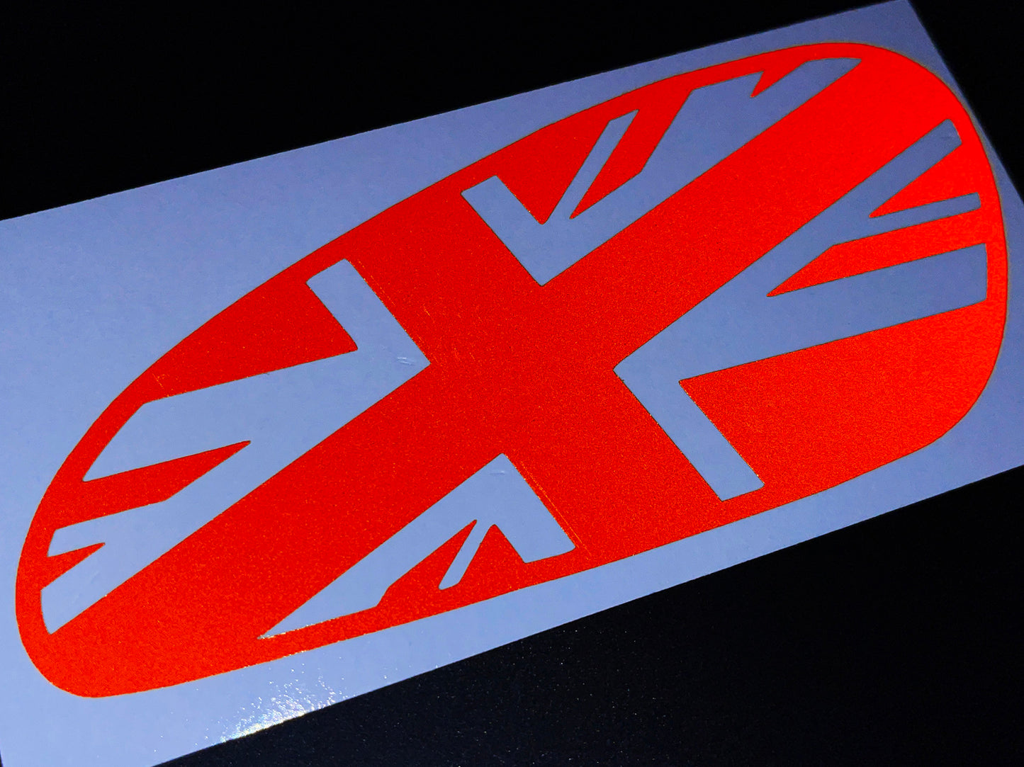 Veloviz Reflective Union Jack Tank Stickers for Triumph Bobber - TFC D