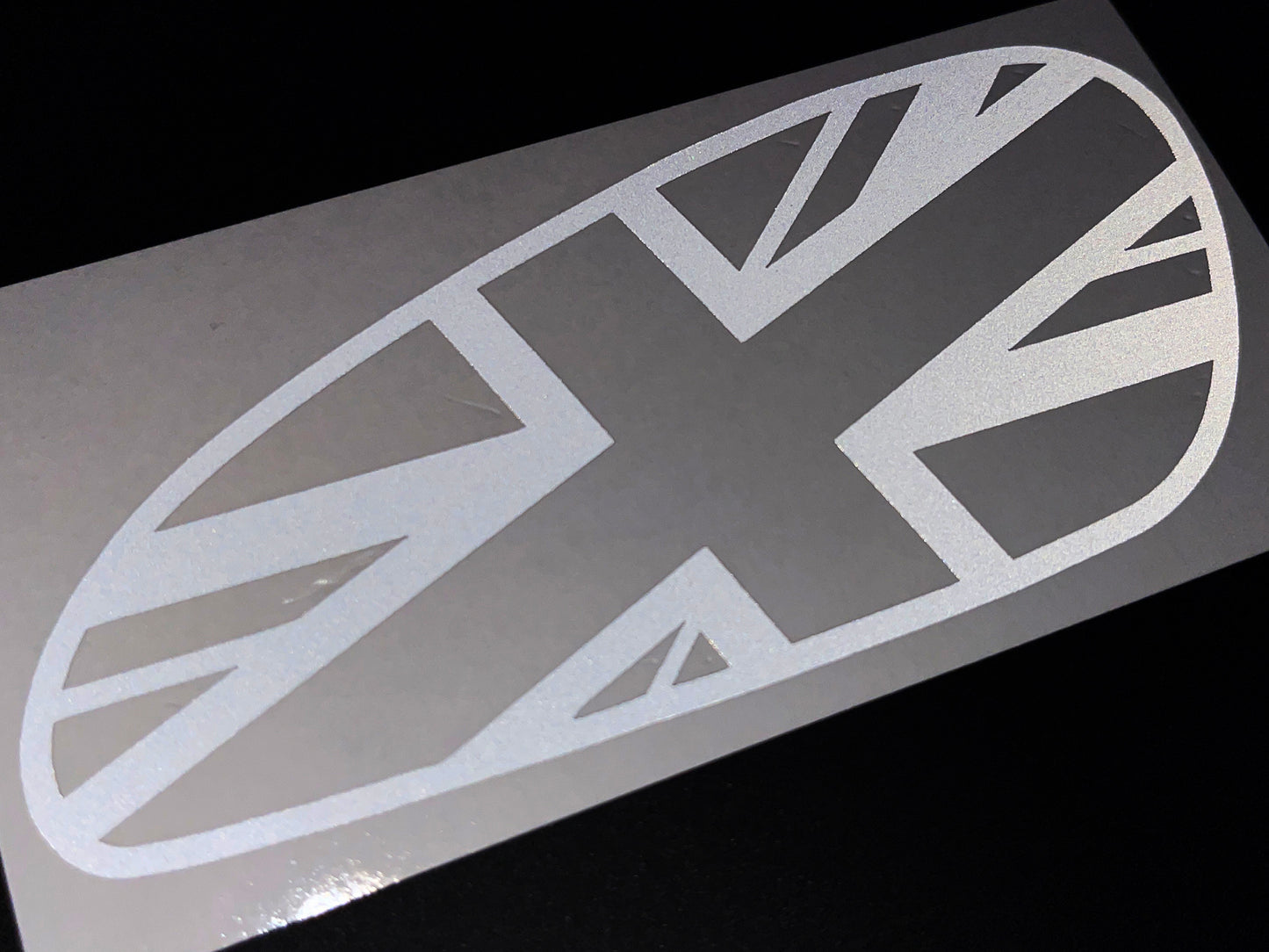 Veloviz Reflective Union Jack Tank Stickers for Triumph Bobber - TFC B