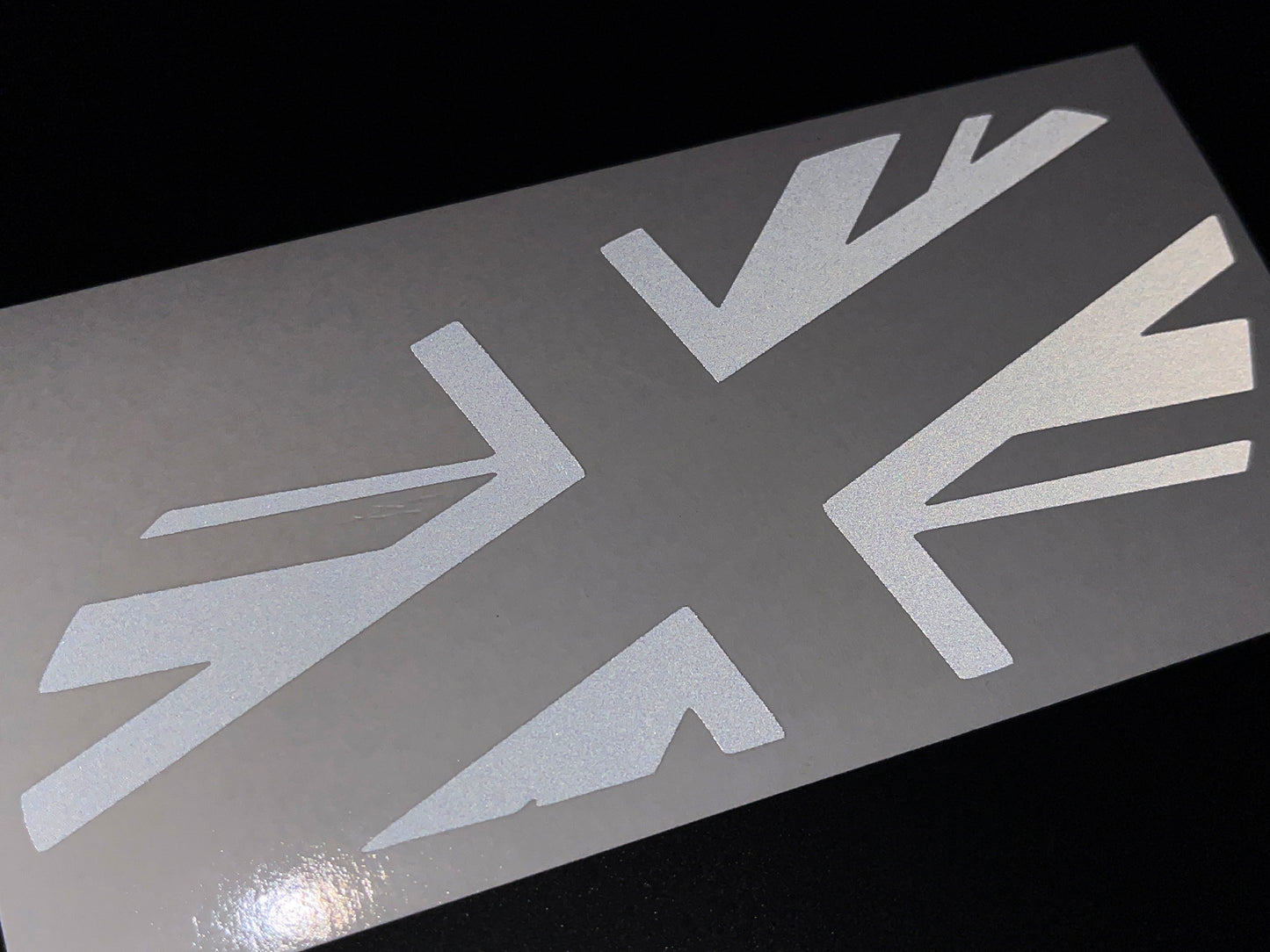 Veloviz Reflective Union Jack Tank Stickers for Triumph Bobber - TFC A