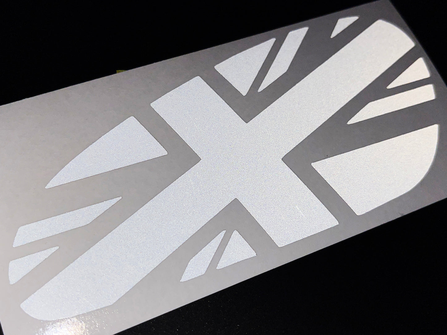 Veloviz Reflective Union Jack Tank Stickers for Triumph Bobber - TFC C
