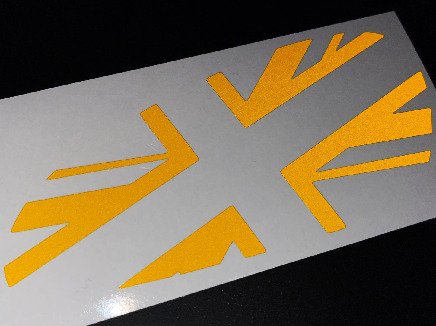 Veloviz Reflective Union Jack Tank Stickers for Triumph Bobber - TFC A
