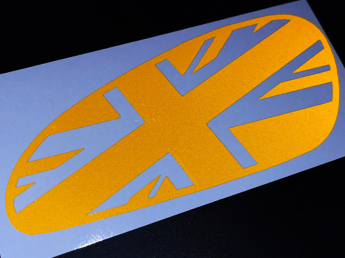 Veloviz Reflective Union Jack Tank Stickers for Triumph Bobber - TFC D