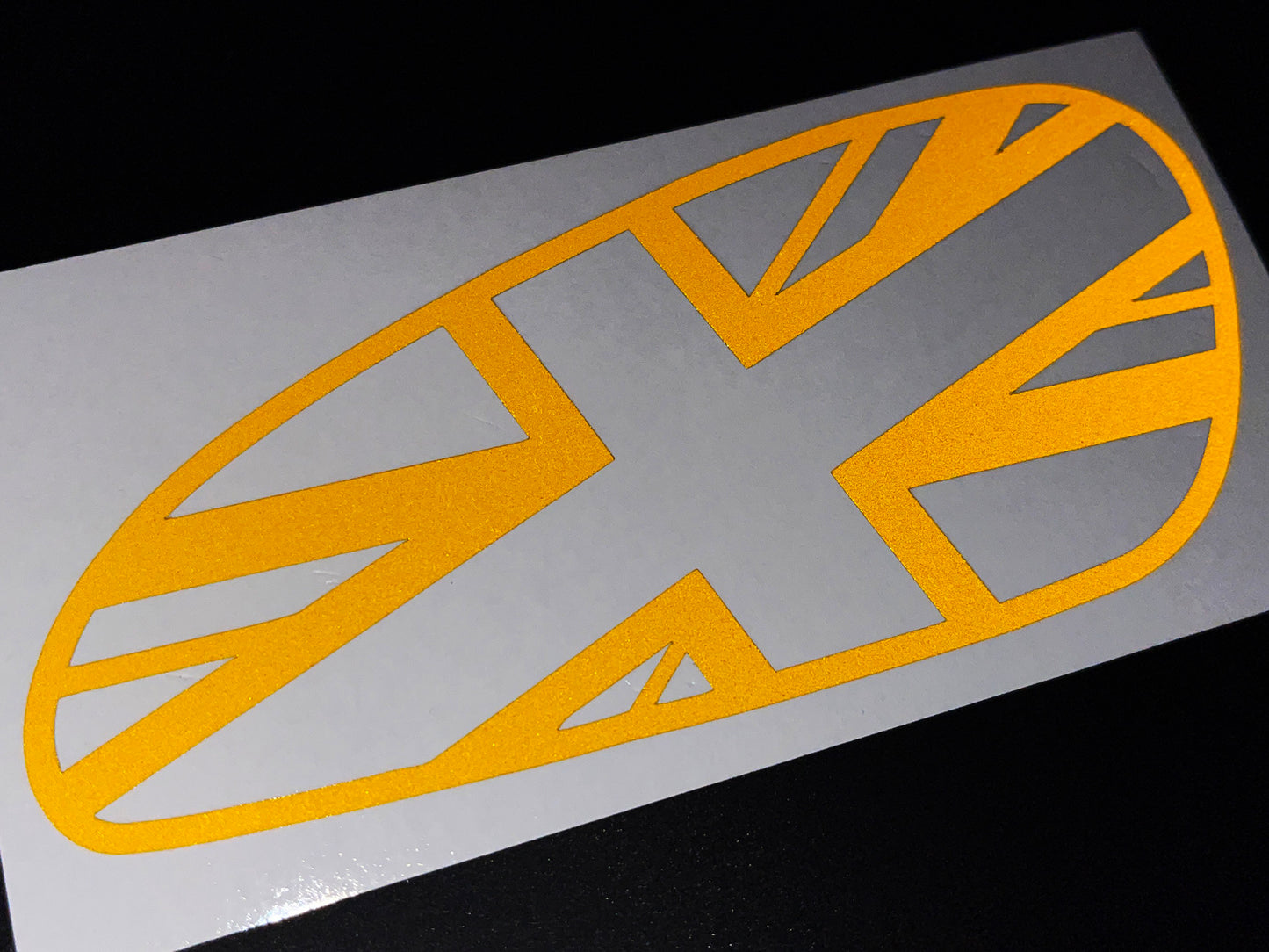 Veloviz Reflective Union Jack Tank Stickers for Triumph Bobber - TFC B