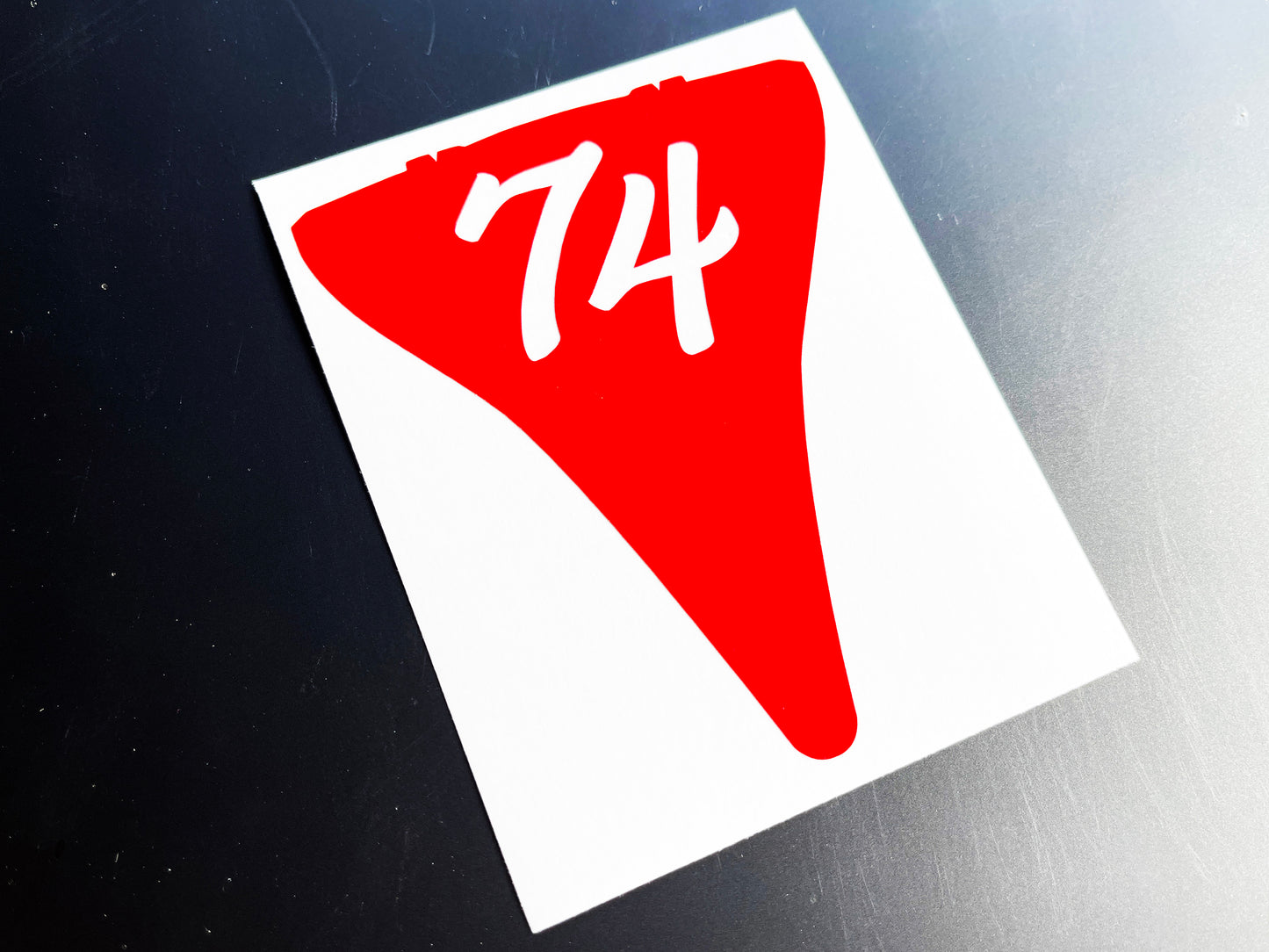 Veloviz Reflective RED Triumph Bobber Underseat Reflector Stickers