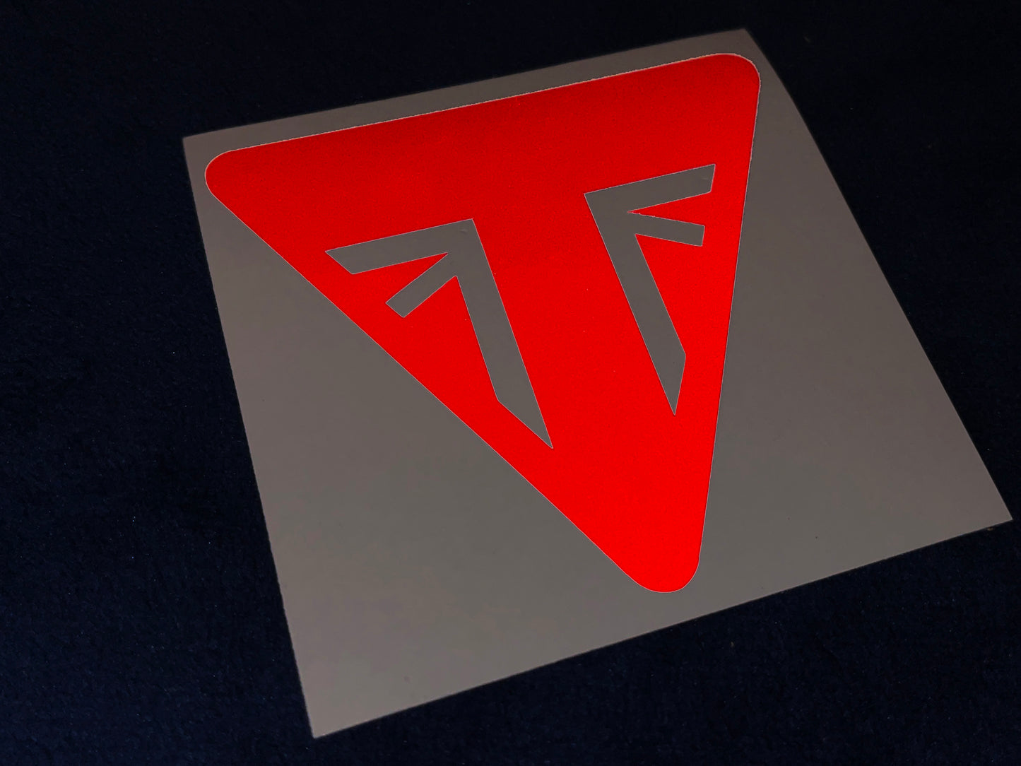 Veloviz Reflective RED Triumph Bobber Underseat Reflector Stickers