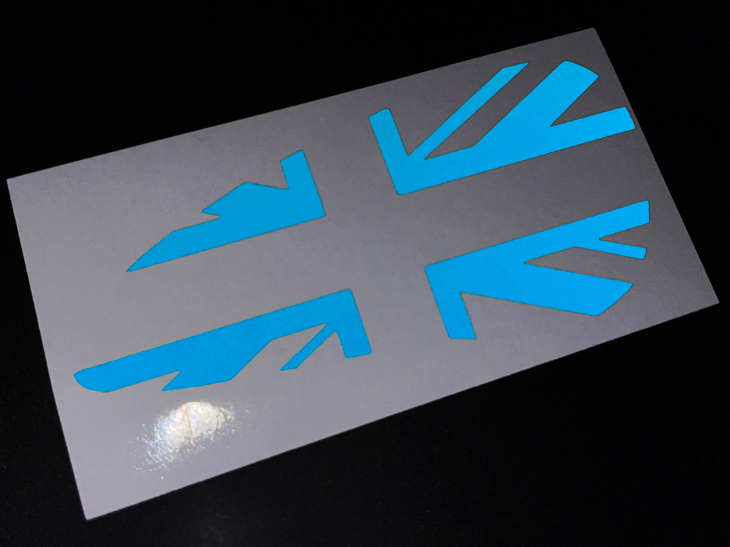 Veloviz Reflective Union Jack Tank Stickers for Triumph Bobber - B