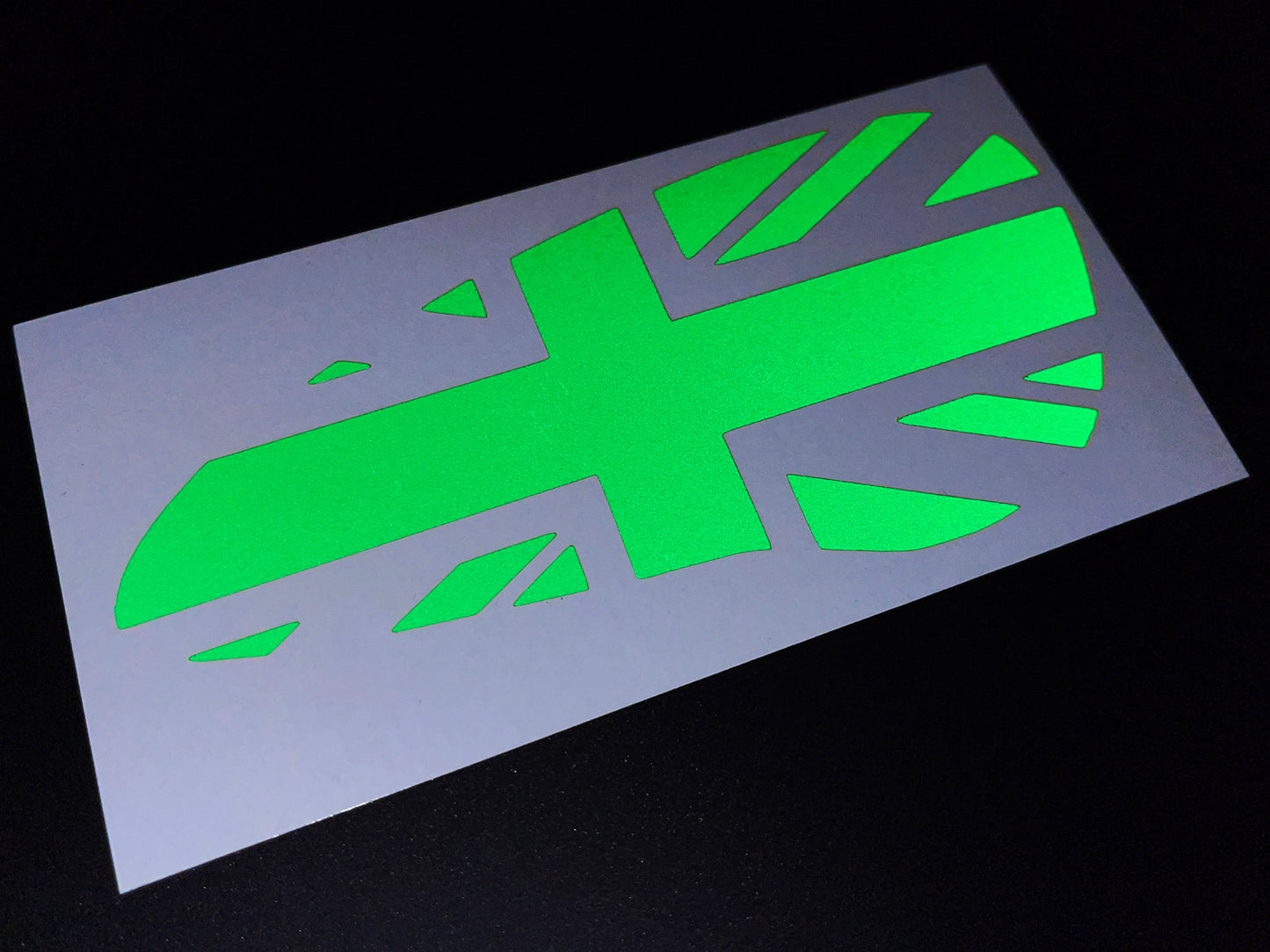 Veloviz Reflective Union Jack Tank Stickers for Triumph Bobber - A