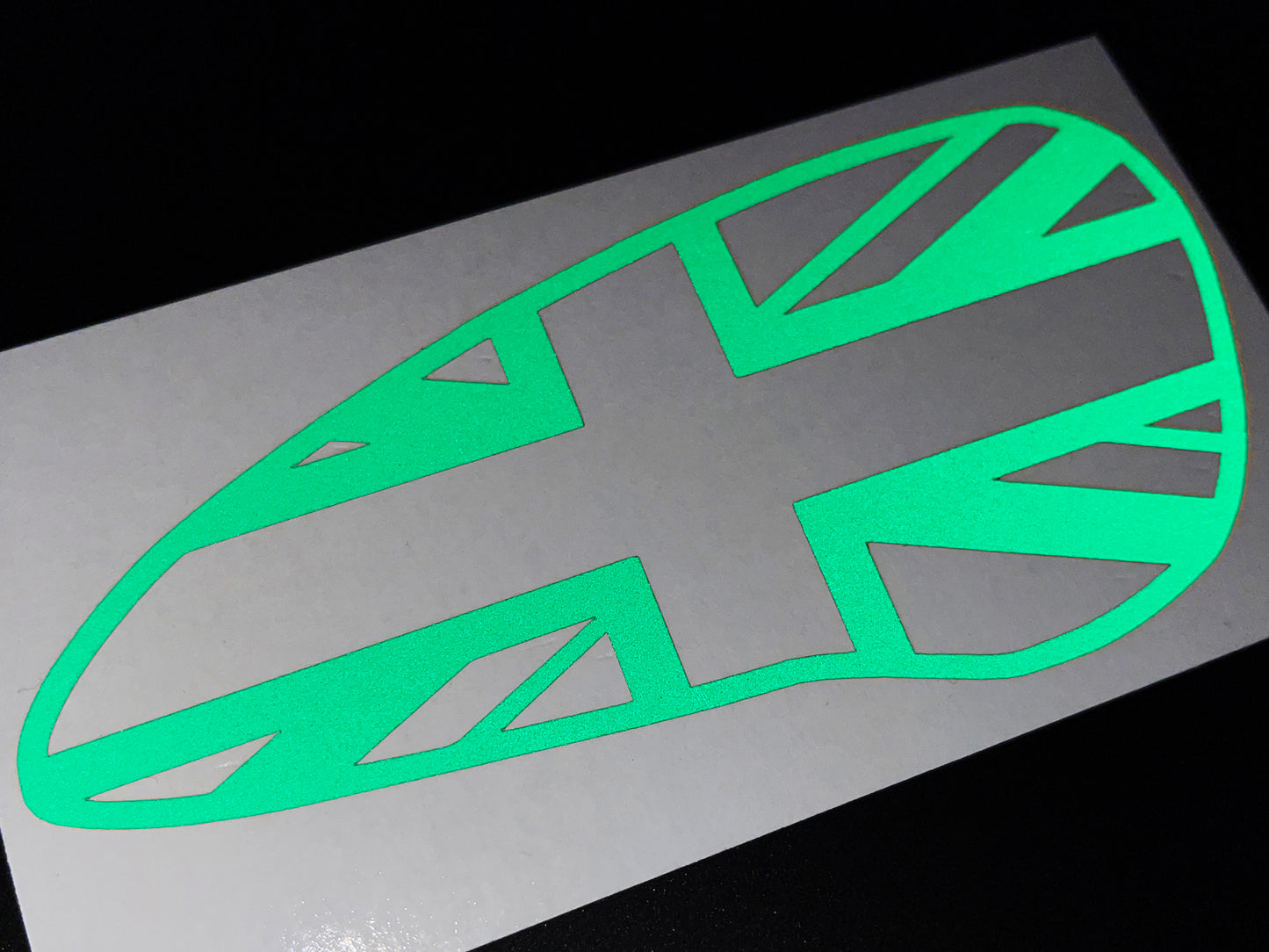 Veloviz Reflective Union Jack Tank Stickers for Triumph Bobber - D