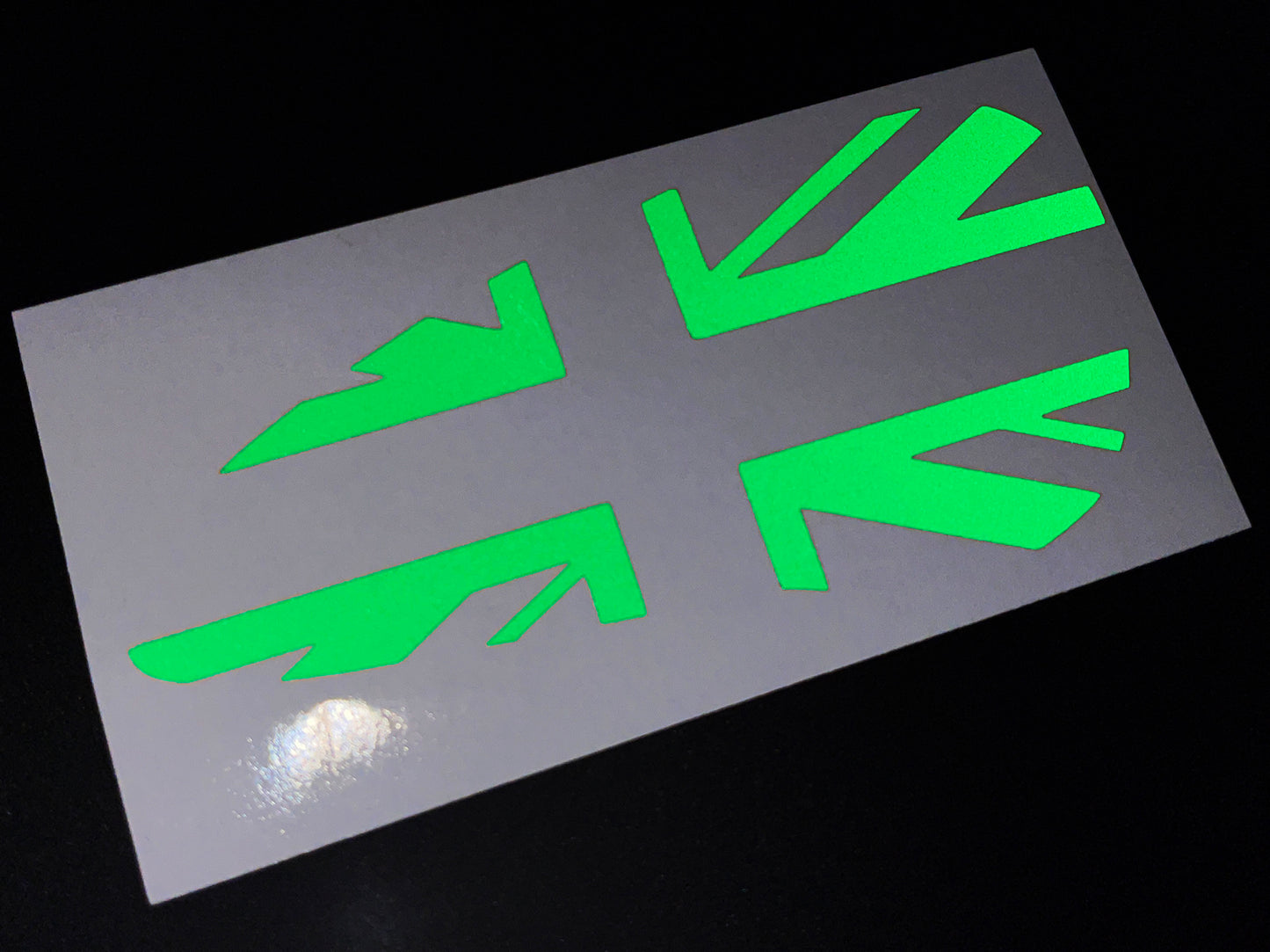 Veloviz Reflective Union Jack Tank Stickers for Triumph Bobber - B