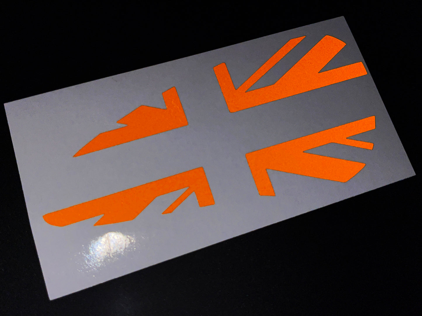 Veloviz Reflective Union Jack Tank Stickers for Triumph Bobber - B